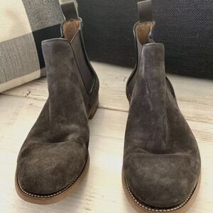Silvano Sassetti Italian Suede Ankle Boots Mens 11 Brown EUC Handmade Luxury